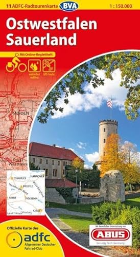 ADFC-Radtourenkarte 11 Ostwestfalen Sauerland 1:150.000, reiß- und wetterfest, GPS-Tracks Download und Online-Begleitheft: Mit Online-Begleitheft. ... (ADFC) (ADFC-Radtourenkarte 1:150.000)
